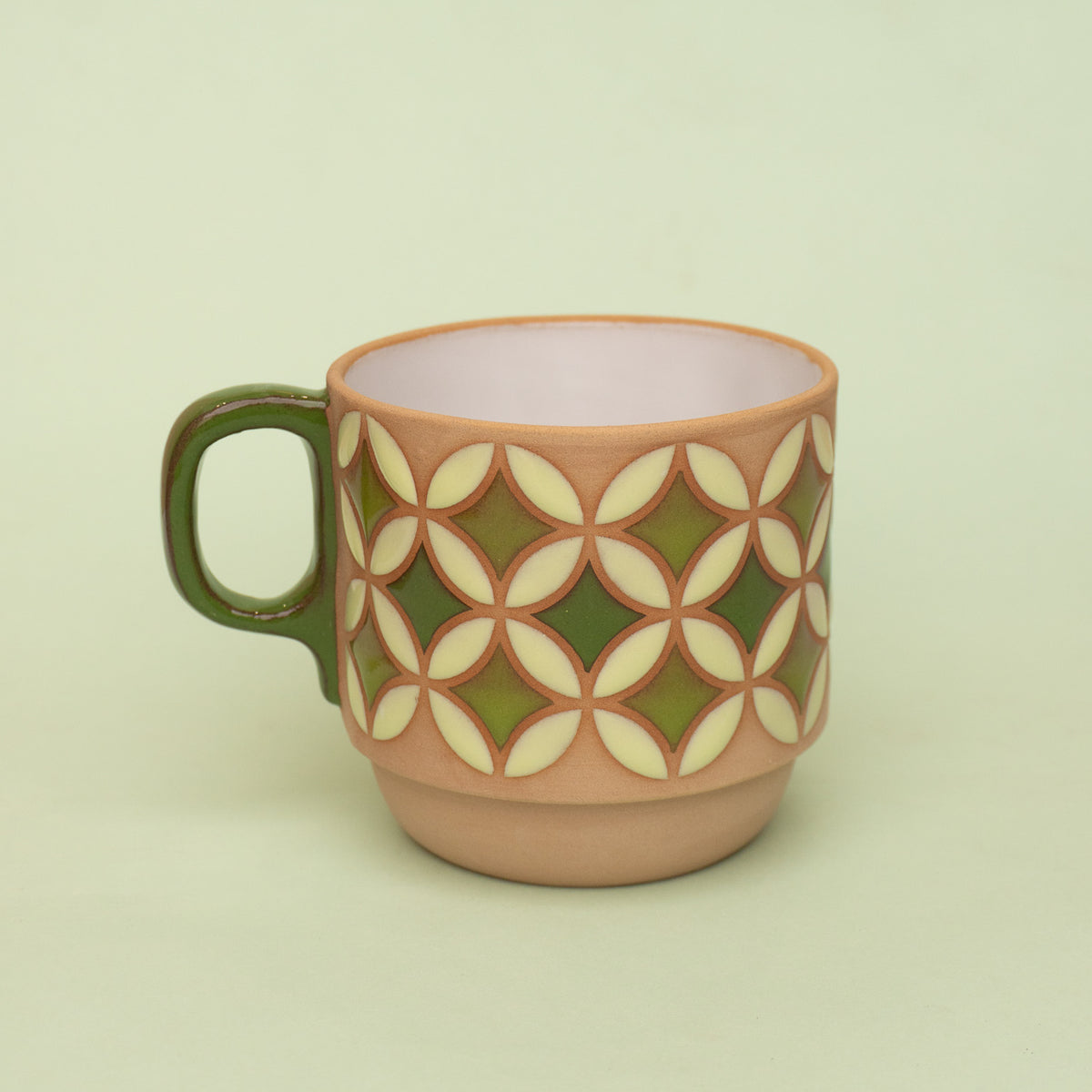 lily mug in green