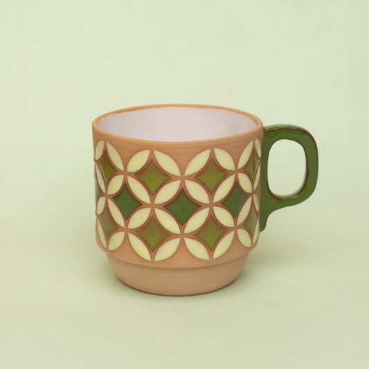 lily mug in green