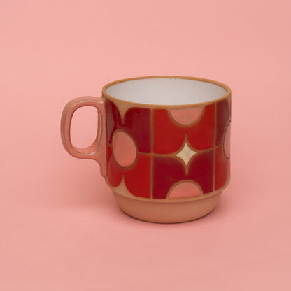 pansy mug in red