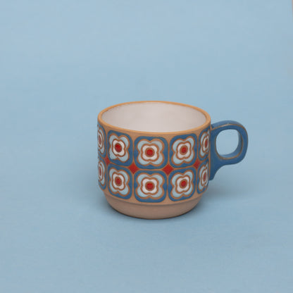 peony americano in blue