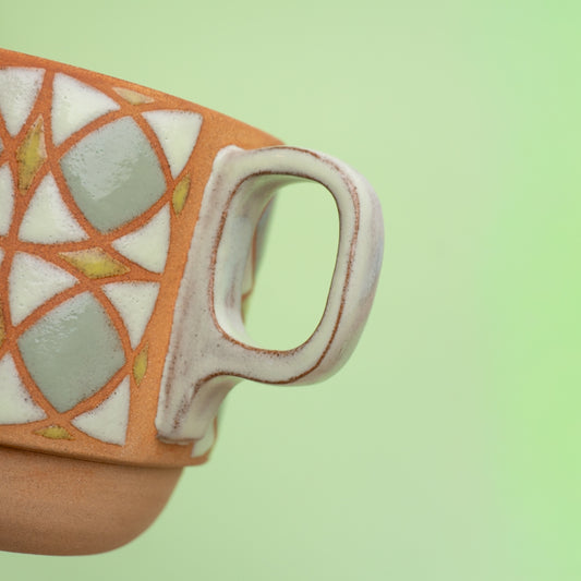 tulip mug in electric green
